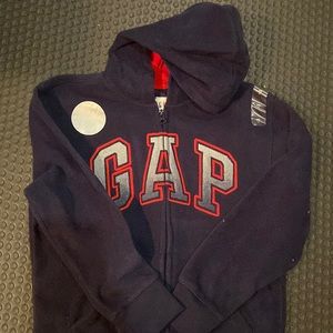 Blue GAP Zip Front Sweatshirt